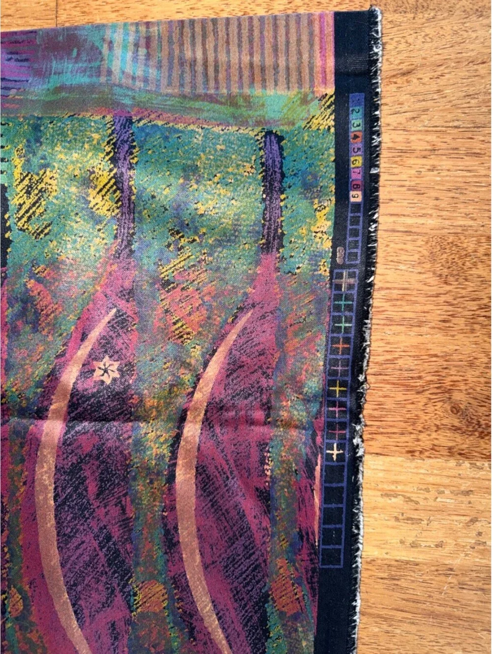80s Regency Abstract Mod Decorator Fabric Cotton 5th Ave Designs 4.36 y x 54